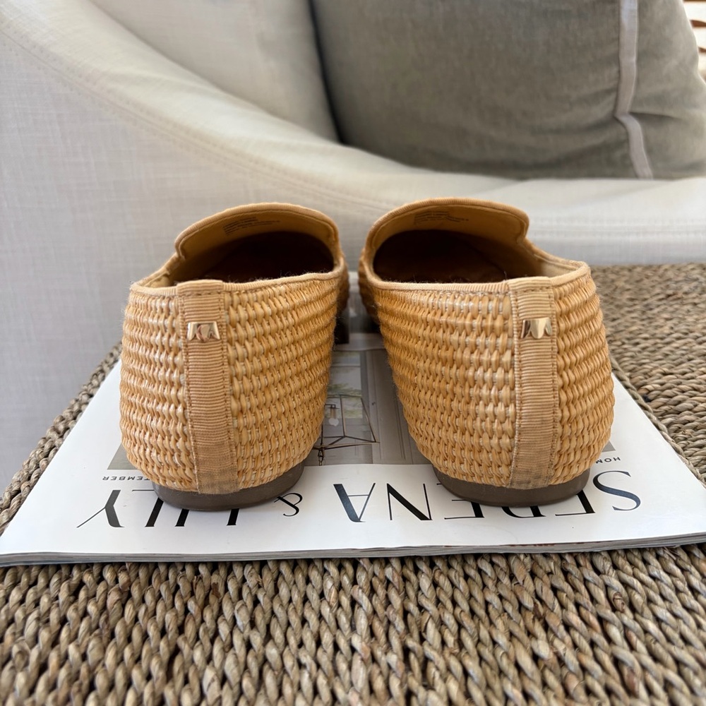 Birdies The Starling Flats Raffia Straw Woven
Loafers Women's Size 8.5 - Picture 3 of 9